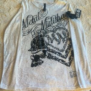 NWT Metal Mulisha Long Sleeve Tee Size L